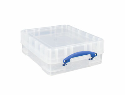 6 Stück- REALLY USEFUL BOX 11,0 Liter XL - 456 x 356 x 148mm - transparent
