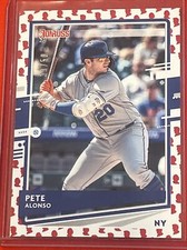 Pete Alonso 2020 Panini Donruss # 204 Emoji Rare SP  # /50 New York Mets