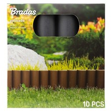 Garden Lawn Edging Wall Flowerbed Rigid Fence Border, up to 20 Metres, GREY