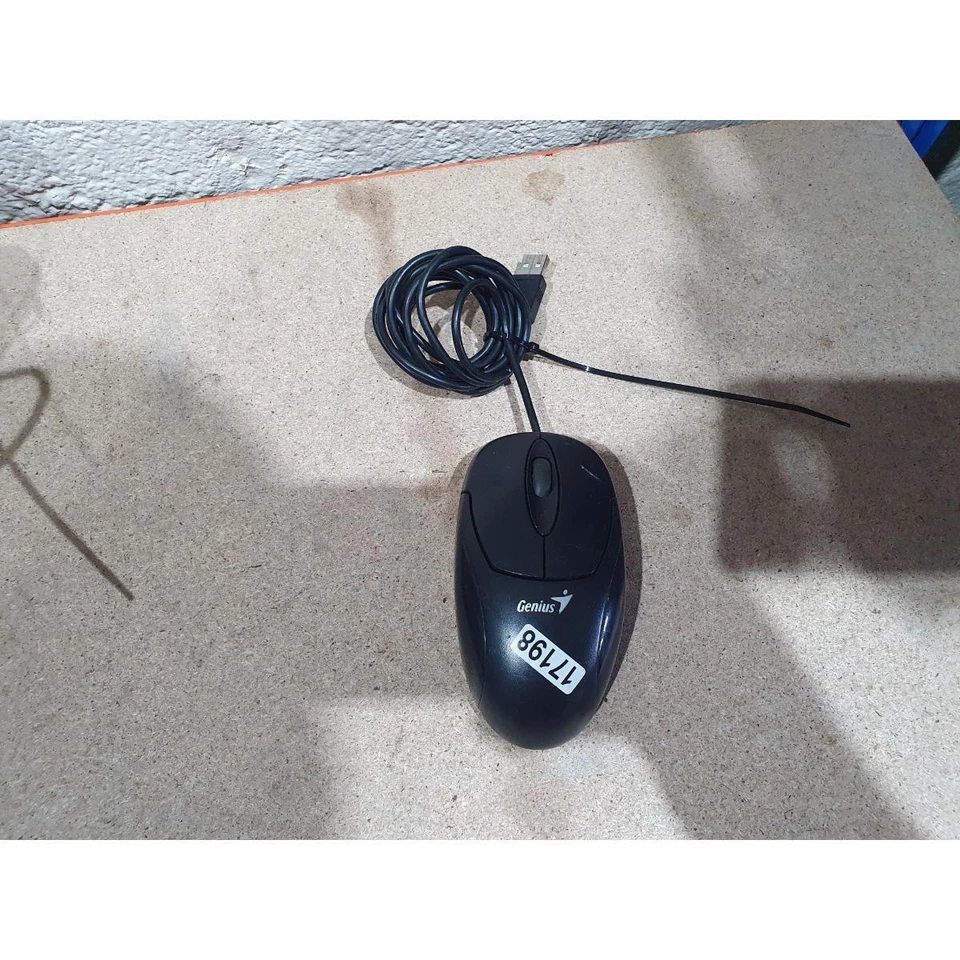 Genius GM-04003A XScroll Optical Mouse Black USB Wired Ergonomic Scroll Wheel - Image 2 of 4