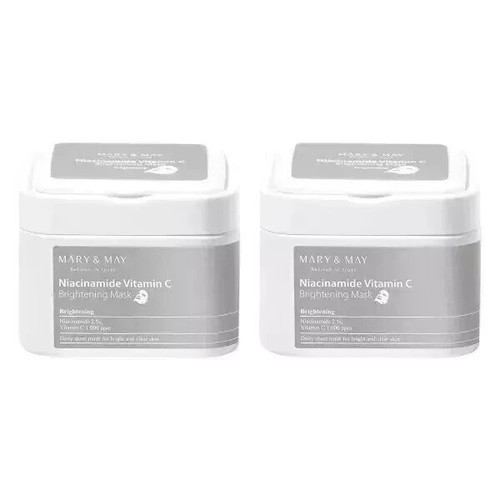 Mary & May Niacinamide Vitamin C Brightening Mask Duo Set 30 Sheets Per Pack - Picture 2 of 2