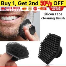Silicone Men Beard Brush Face Scrub Brush Facial Cleaning Scrubber Beauty Tool