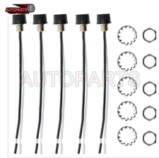 5PCS Black Rotary Stye On/Off Canopy Switches 125/250,4" Wire Zing Ear ZE-105M