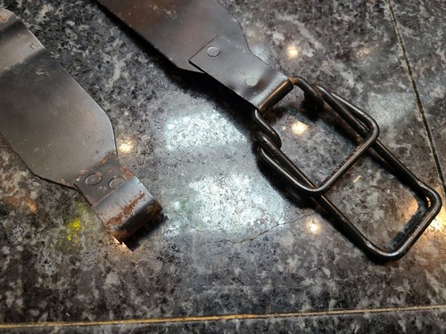 OEM Mercedes W107 R107 350SL 450SL 380SL 500SL 560SL Battery Hold Down Strap set - Picture 2 of 12