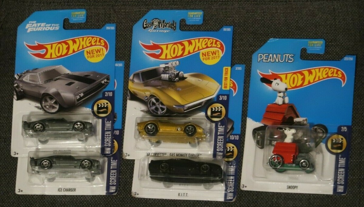 Hot Wheels HW Screen Time 2015 - 2017 Lot of 5 (BRAND NEW W