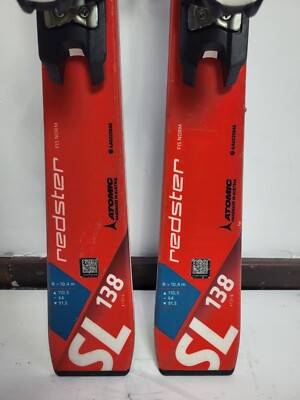 mini　ATOMIC ＳＬ Atomic Redster SL 138cm Ski + Atomic 12 Bindings Winter