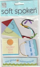 MAMBI Soft Spoken 3D stickers SUMMERTIME Kite Theme  90524 Fast FREE Shipping!