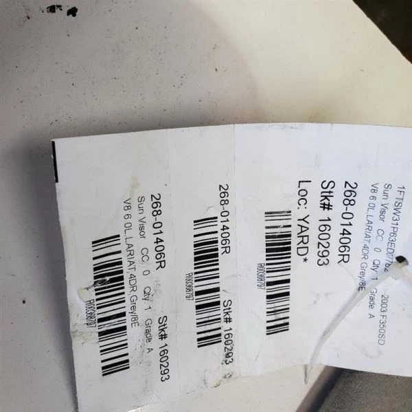 2003-2007, Ford F-350 Super Duty, parasol para pasajeros, gris Foto 4 de 4