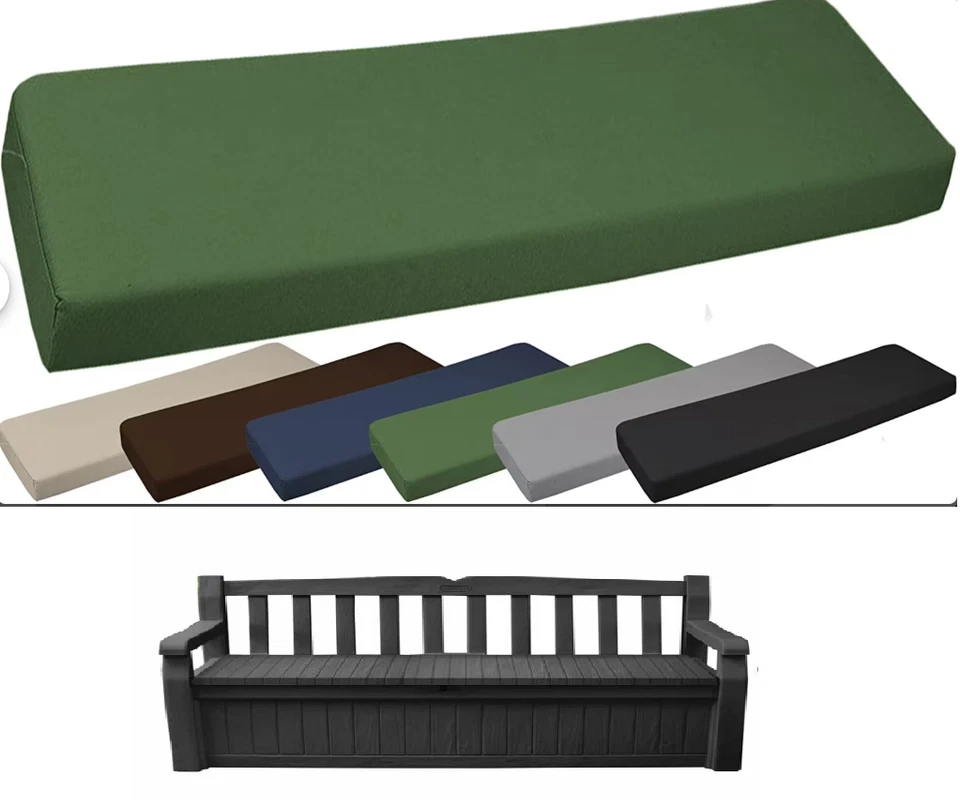 TOP COLLECTION Bench Cushion for Keter Iceni & Eden Garden Furniture Seat Pad Water Resistant
