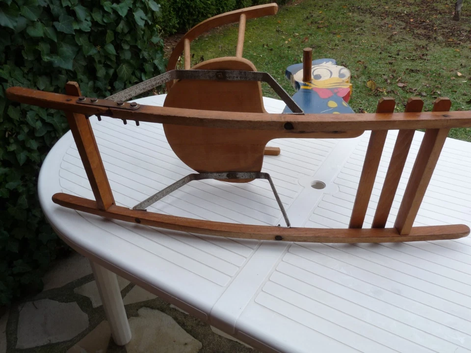 Ancien jouet bois à bascule Donald - Photo 4/4