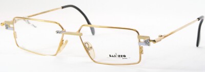 VINTAGE Bajazzo X-Ray FD Gold/Silber Brille Einzigartiger Rahmen 49-14-140