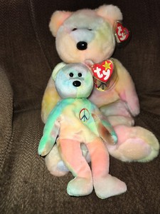 1996 TY Peace Buddy and Beanie