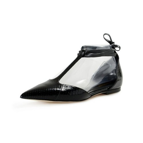 Burberry Welton Ballerina Snake Skin Flats Women's Shoes EU 37.5/ US 7.5