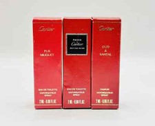 Cartier EDT Perfume Spray Samples New In Box Set of 3