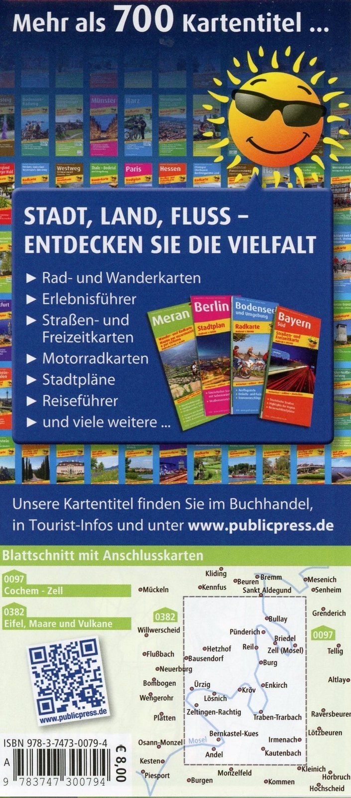 Thumbnail - Mittelmosel, Bernkastel-kues - Traben-trarbach - Kröv 1 : 25 000 |