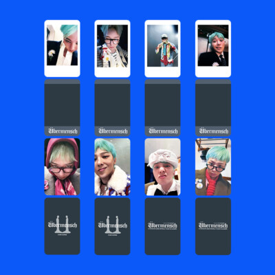 G-DRAGON ファンクラブ フォトカード Übermensch グッズ 8pcs/set Kpop G-DRAGON FAM ZONE Ubermensch Self Made Photo Cards