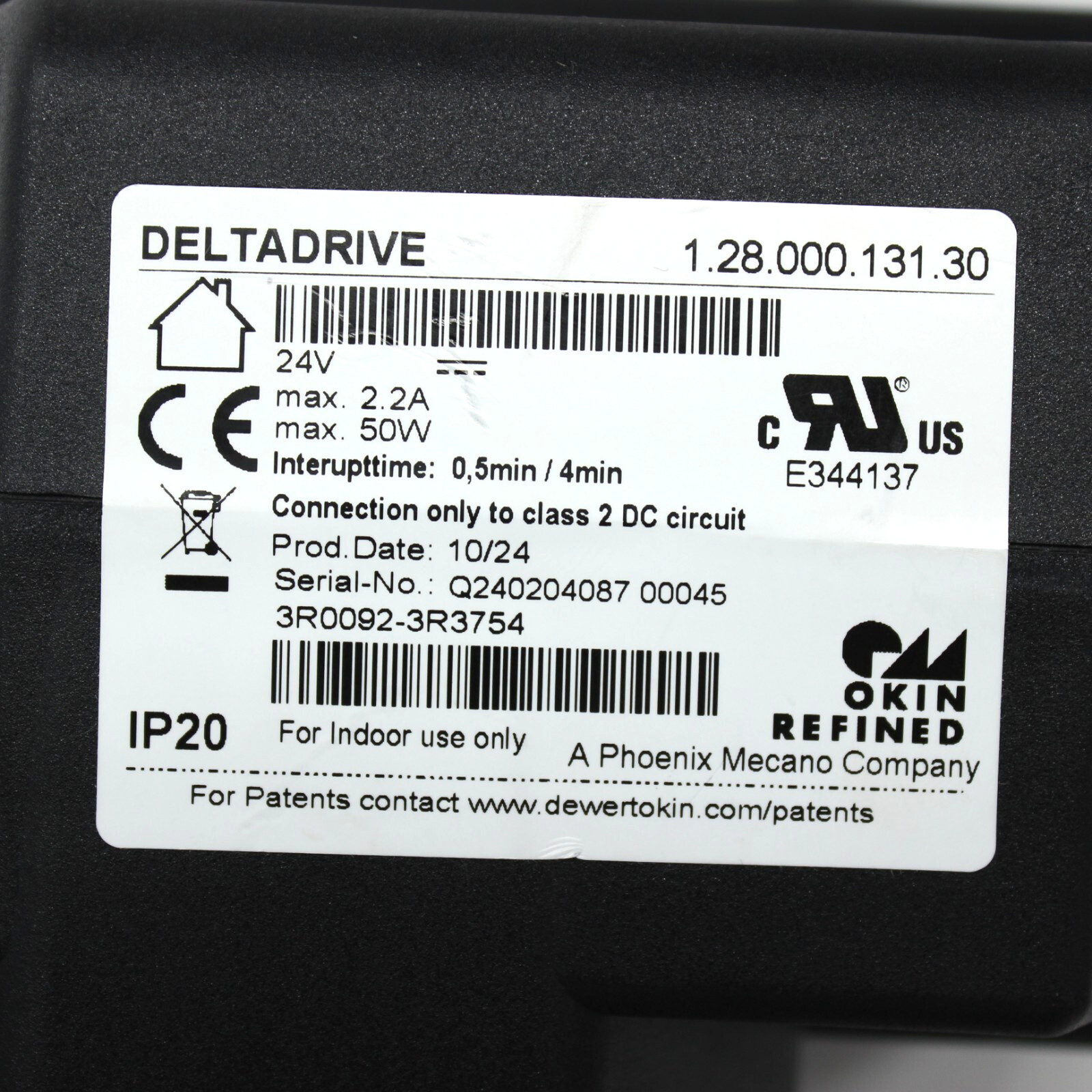 Okin Deltadrive Actuator Motor Kit 1.28.000.131.30 for Lift Chair Power Recliner