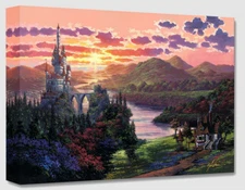 Disney Fine Art Treasures On Canvas Collection The Beauty In Beast's Kingdom
