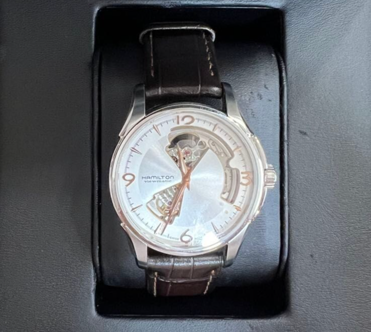 Hamilton Jazzmaster Open Heart Automatic Silver Dial Men's Watch H325651