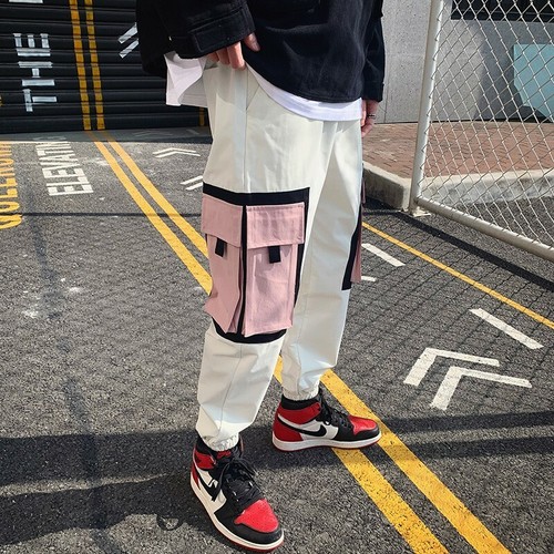 Men's Fashion Overalls Pockets Cargo Harem Pants Trousers Casual Joggers Baggy - Picture 10 of 17
