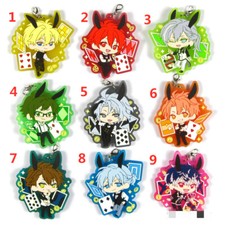 Anime idolish7 Rubber Keychain Key Ring Race Straps cosplay