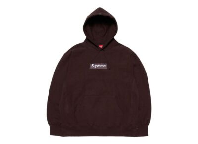 Supreme Box Logo Hooded Sweatshirt Dark Brown (21FW) | eBay