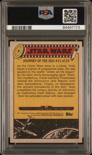 Topps Star Wars Archives Auto Tom Kane as Yoda on Card Numbered 6/8 PSA - Picture 2 of 2