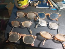 Lot of 6 Vintage Eyeglasses Cat Eye Frames Lot 1 Damaged Repair Or clean