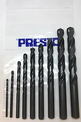 Presto HSS Jobber Drills, DIN 338, 1-13mm