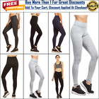Cotton Leggings Women's Quality Soft Stretch High Waisted Long Workout Yoga Pant