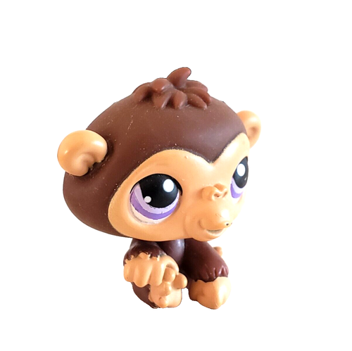 Littlest Pet Shop CHIMPANZEE 359 Authentic LPS PURPLE EYES 2007 - Picture 2 of 9