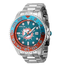 Invicta NFL Miami Dolphins Men's 47mm Grand Diver Automatic Watch 45029