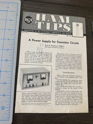 Vintage RCA Ham Radio Tips 1967  Brochure Pamphlet - Picture 1 of 8