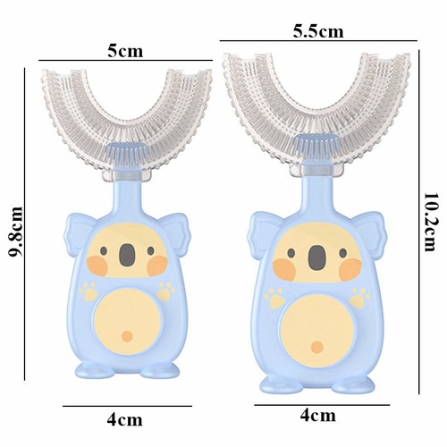 Children U-shaped Toothbrush Baby Kids Silicone Brush Head 360° Teeth Cleaning - Picture 8 of 16