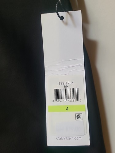 Falda lápiz CALVIN KLEIN negra con cremallera debajo de la rodilla para trabajar 4 - Imagen 2 de 3