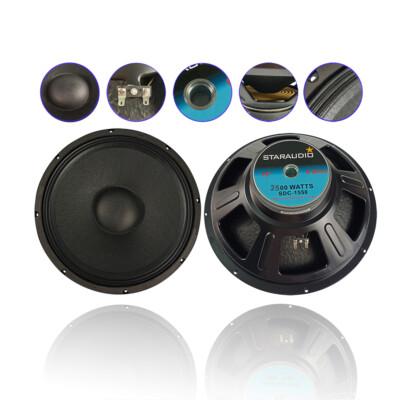 2P 15'' Speaker Sub-woofers Replacement Audio Speaker Raw 8Ohm Woofers Bass 2500W