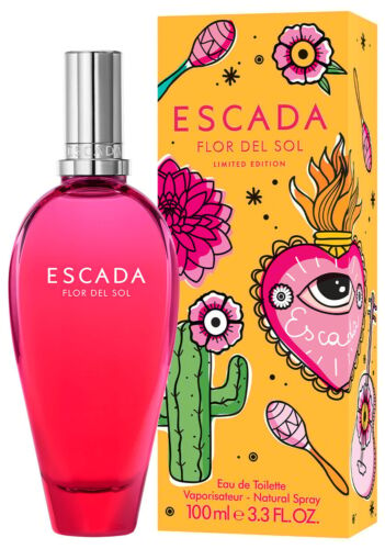 Escada Flor Del Sol LTD Edition EDT 100ml SP New Floral Fruity Dahlia Tequila - Picture 1 of 11