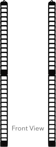 Atlantic Media Stix, Wall-Mount CD/DVD Media Storage Rack, 4-pack, Black.