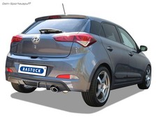 Bastuck Sportauspuff für Hyundai i20 Typ GB 1.0l T-GDI ab Bj2016 120x80 gerollt