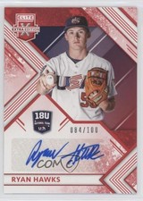 2018 Elite Extra Edition 18U National Team Signatures Red Ryan Hawks Auto 9b4