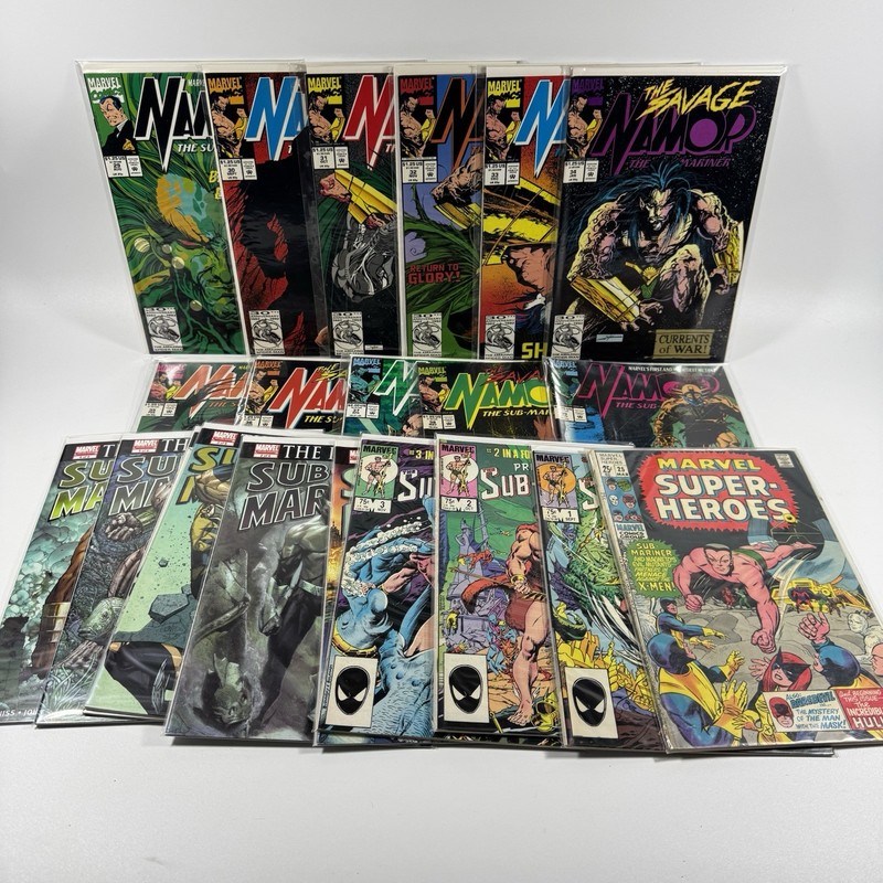 Namor The Sub-Mariner Savage & Initiative Lot Of 21 Comics Marvel 90s Vintage