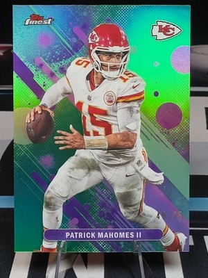 Patrick Mahomes II Numbered /75 Green 2025 Topps Finest #58 SP KC CHIEFS