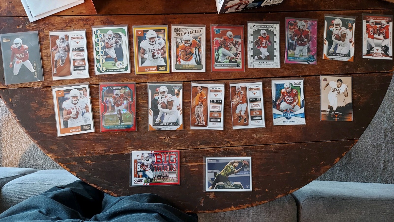 Panini Texas Longhorns Football Card Lot 19 Cards