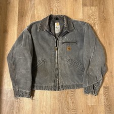 Vintage Carhartt J97 PTL Sandstone Detroit Duck Jacket Blanket Lined Men's 2XL