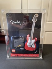 LEGO Ideas Fender Stratocaster Guitar 21329 New Sealed w/ Acrylic Display Case