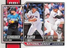 NL Leaders (Kyle Schwarber/Pete Alonso/Juan Soto) 2026 Topps #1