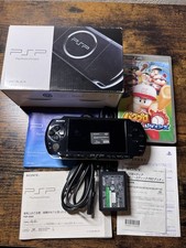 SONY PSP-3000 Console Piano Black CIB Tested work