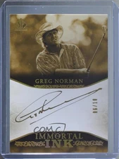 2021 SP Authentic Immortal Ink /10 Greg Norman #II-GN Auto