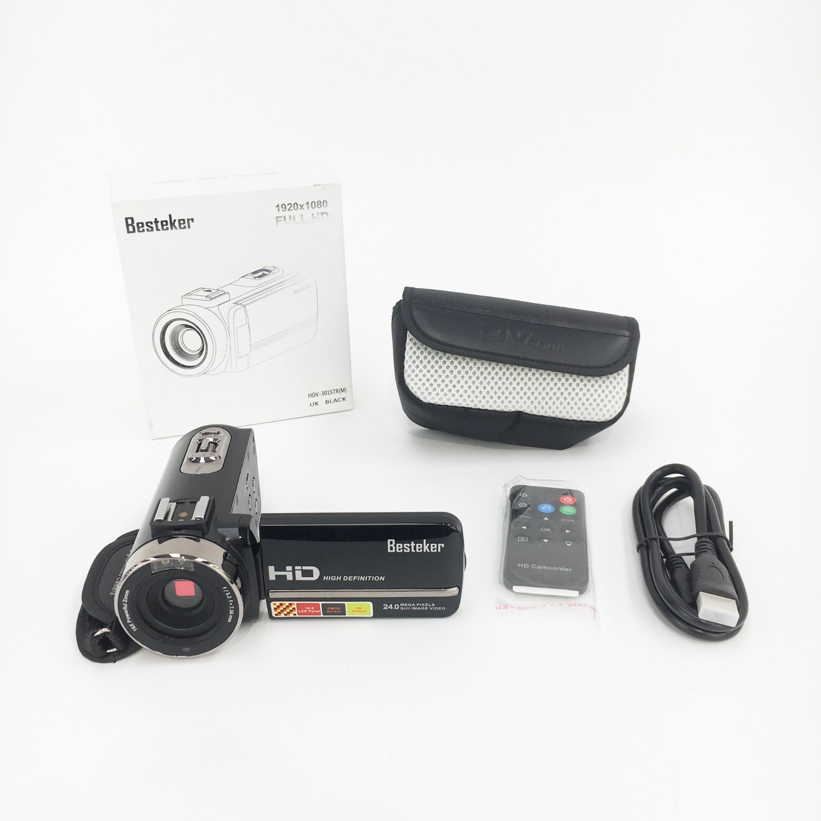 24.0mp Full Hd 1080p Digital Camcorder With Wi-fi  Hdv-301st