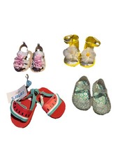 Girl's Sandal Shoe Lot of 4 Infant/Toddler Size 2 Spring